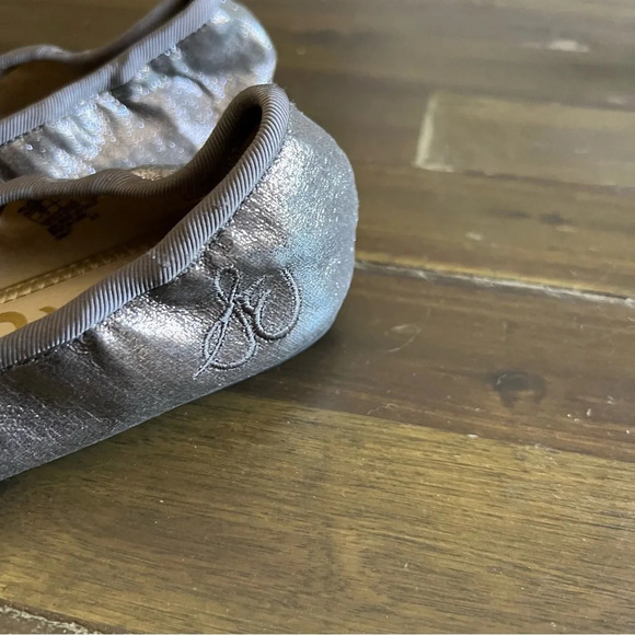 Sam Edelman Felicia Ballet Flats Gunmetal Shimmer - Picture 7 of 9